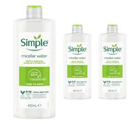 (3x 400ml) Simple Kind to Skin Make-Up Remover Micellar Cleansing Water