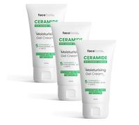 3x 50 ml Face Facts Ceramide Moisturising Gel Cream | Soothes + Strengthens Skin - Bundled by Smart Cutie