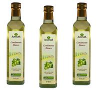 3x 500ml Alnatura White Wine Vinegar Condimento Biano Mild Frichtig 5,5% Acid