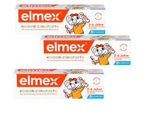 3X 50Ml Elmex Kids Toothpaste 2-6 Years Cavity Protection For Milk Teeth