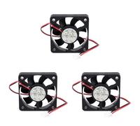 3X, 50mm 12V 2Pin 4000RPM Sleeve Bearing PC Case CPU Cooler Cooling Fan