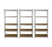 3x 5Tier Steel Metal Racking Shelving Unit Garage Warehouse Storage Shelves