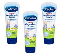 3x 75ml Bübchen Special Wound Cream With Chamomile And COD Liver Oil Sensitive
