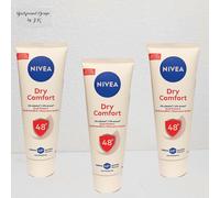 3X 75Ml Nivea Deo Cream Anti-Transpirant Dry Comfort 48H Care Complex