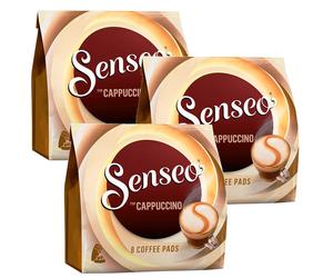 3X 8 Senseo Coffee Pads Double Pad Holder Type Cappuccino Milk Range Mild Creamy