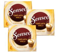 3X 8 Senseo Coffee Pads Type Café Latte Vanilla With Delicious Milky Taste