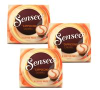 3X 8 Senseo Coffee Pods Type Cappuccino Caramel For Double Holder Aromatized