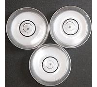 3X Acrylic 15mm Diameter Bullseye Spirit Bubble Level, Round, Clear