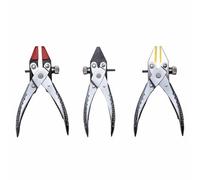 3X Adjustable Screw-Parallel Action Pliers-Flat Nose-Nylon Steel Brass Jaw Jewel