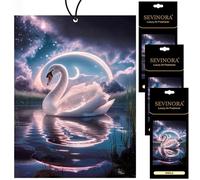 3x Air Freshener Car Vanilla Air Freshener Swan with Vanilla Fragrance Perfume Interior Tuning Decoration Car Air Freshener