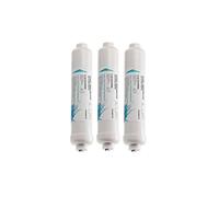 3X Aquati Under-Sink Tap Drinking Water Filter Replacement Inline Cartridges 1/4" Push Fit Connection