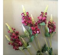 3x Artificial Hot Pink Physostegia Stem, Bunch of Realistic Artificial Plum Physostegia Flower Stems, Dark Pink Wild Faux Meadow Flowers, Silk Flower Bunch, Spring Flower Stems, Meadow Flower Spray