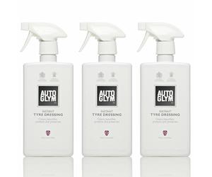 3x AutoGlym Instant Tyre Dressing 500ml - Protect Preserver Tyre Shine