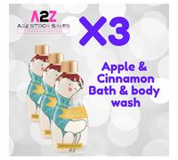 3x Avon Apple & Cinnamon Bath & Body Wash 250ml