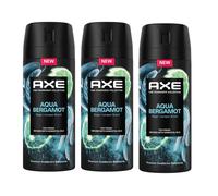 3X Axe Premium Body Spray Aqua Bergamot without Aluminium Salts 150 ml