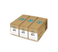 3x B411, 44574702 Toner Black Compatible with OKI B411 B431 B431dn MB461 MB471