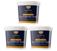 3X Bartoline 1876 Ready Mixed Extra Strength All Purpose Filler 10mm Depth 1.5Kg