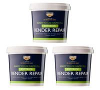 3X Bartoline 1876 Ready To Use Rapid Fill Exterior Render Repair No Cracks 2.5Kg