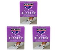 3X Bartoline All Purpose Patching Plaster Shrink Crack Resistant Dry White 1.5Kg