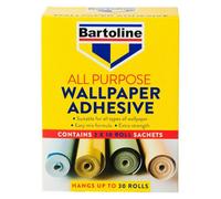 3X Bartoline All Purpose Wallpaper Adhesive Easy Mix Extra Strong 30 Roll