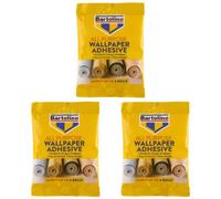 3X Bartoline All Purpose Wallpaper Adhesive Easy Mix Formula Extra Strong 5 Roll