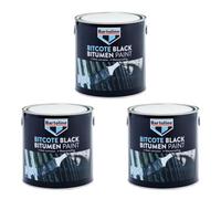 3X Bartoline Bitcote Black Bitumen Paint Anti-Rust Waterproofing Flexible 2.5L