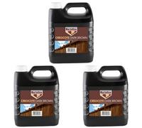 3X Bartoline Dark Brown Creocote Oil-Based Timber Treatment For Exterior Wood 4L