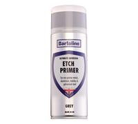 3X Bartoline Etch Primer Quick Drying Metal Paint Coverage Grey Topcoat 400Ml