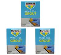 3X Bartoline Fix Grout Wall Tile Powder Fully Waterproof Cement-Based White 2Kg