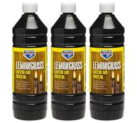 3X Bartoline Lemon Grass Lamp Oil Outdoor Fuel Oil Burning Torch Lamp Lantern 1L