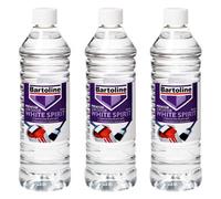3X Bartoline Low Odor White Spirit Mild Brushes Paint Tools Cleaner 750Ml