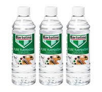 3X Bartoline Pure Turpentine Organic Oil Based Paint Cleaner Thinner 500Ml