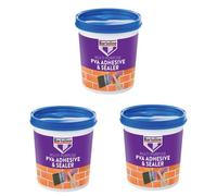 3X Bartoline Pva Adhesive & Sealer Multi-Purpose Glue Bond Agent Fast Drying 1L
