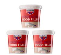 3X Bartoline Ready Mix Wood Filler White Flexible Adhesion Frame Door Repair 1Kg
