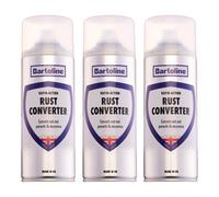 3X Bartoline Rust Converter Spray Fast Self-Priming Formula Metal Surfices 400Ml