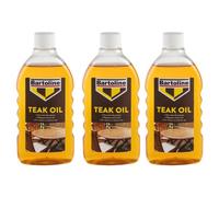 3X Bartoline Teak Oil Wood Furniture Sealer Protector Exterior Interior 500Ml