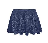 3X Bathing Suits for Women Plus Size with Skirt Crochet Skirt Bottom Skirted Swim Lace Swimsuit Women's Bikini Short Skort Swimwears Tankinis Set Bikini Tops for Women Large Bust Sunflower Sale Navy