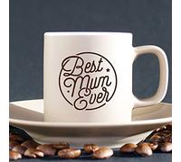 3X Best Mum Ever Vinyl Decal Stickers for Mothers Day Gift, Mum Birthday Gift, for Mug Cup, Box Gift, 80mm Each