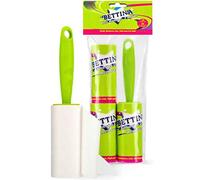 3X Bettina Adhesive Lint Remover Lint Roller + 2 Refills 12 Meters with 72 Peel Sheets per Pack