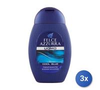 3x Blue Fern Azzurra Shower Shampoo Cool Tonifying 250ml