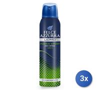 3x Blue Fern Deodorant Spray 150 Ml. Power Sport Men