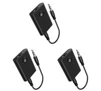 3X Bluetooth 5.3 Adapter for Airplane to 2 Wireless Headphones, 3.5mm Jack in-Flight Bluetooth Transmitter Receiver