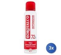 3X Borotalco Deodorant Spray 150 ML. Intensive Made In Italy