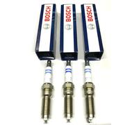 3x Bosch Spark Plugs Double Iridium For Ford EcoSport 1.0 EcoBoost 2018 - 2021