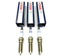 3x Bosch Spark Plugs Double Iridium For Ford Focus 1.0 EcoBoost MK3