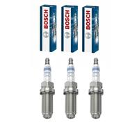 3x Bosch Spark Plugs for Citroen C1 1.0 2005 - 2012