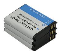 3x BP-70A Battery for BP-70 BP70 BP70A BP-70EP BP70EP SLB-70A SLB70A AQ100 DV100 DV150F DV2014F MV800 MB31F WP10 WB30F WB35F WB50F WB51 k1a