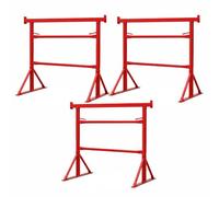 3X Builders Trestles Size.3 Adjustable Steel Stands 1.0m-1.8m