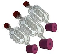 3x Bungs & Bubbler Airlocks - Demijohn Rubber Cork & Air Lock - Beer Wine Cider