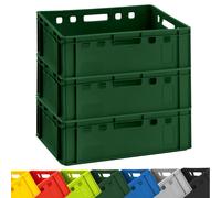 3X Buri Butcher Box Meat Box Euro Butcher Box Stacking Box Butcher Crate